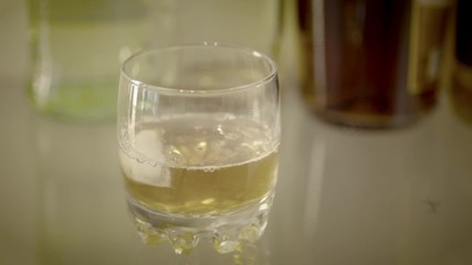 Alcoholic drink in a bar