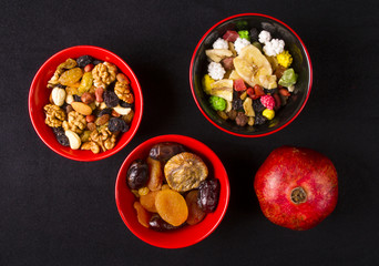 mix nuts and fruits