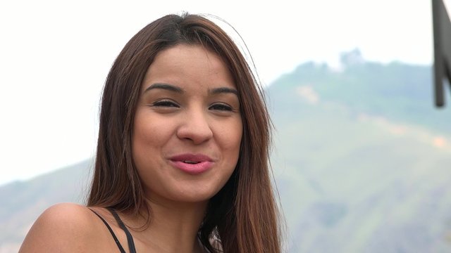 Smiling Young Hispanic Woman
