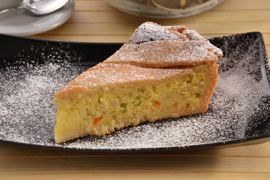 Torta,pastel ponque de naranja.