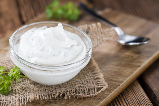 Sour Cream with fresh herbs