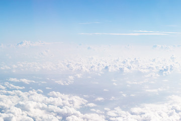 Fototapeta premium Cloudscape Blue sky and white cloud