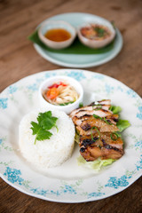 Thai grill chciken with jasmine rice