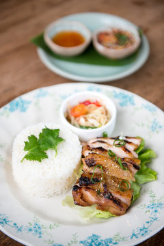 Thai grill chciken with jasmine rice