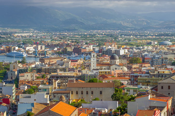 La ville de Milazzo,Sicile.