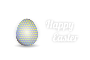 best single 3d blue yellow circles easter egg