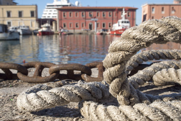 Fototapeta premium Livorno,Darsena vecchia.