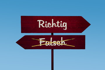 Schild 48 - Richtig
