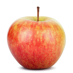 Fresh red apple isolated on white. Clipping path