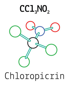 CCl3NO2 chloropicrin molecule