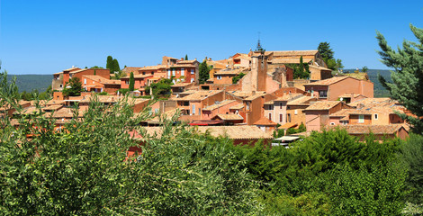 Obraz premium Les maisons ocres de Roussillon 