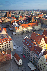 Wrocław panorama starego miasta