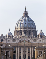 Fototapeta na wymiar Saint Peters basilica, Rome. 