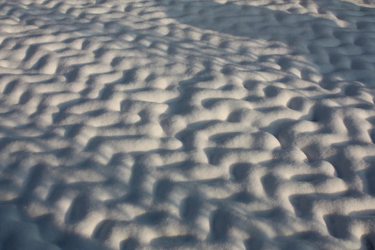 Schneerelief, Licht und Schatten