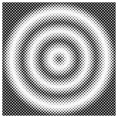 Black and white halftone pattern. Vector illustration.