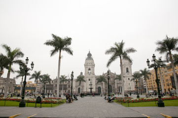 Fototapeta na wymiar Plaza de Armas - Lima - Peru
