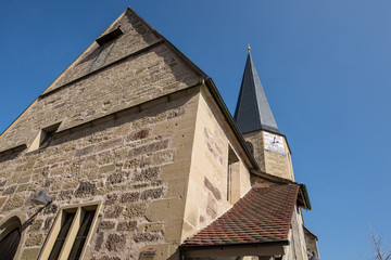 Fototapeta na wymiar Evangelische Kirche in Remshalden Geradstetten