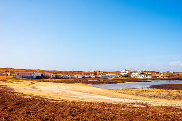 Fototapeta na wymiar Majanicho village on the nothern part of Fuerteventura island