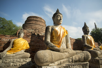 Fototapeta premium ASIA THAILAND AYUTHAYA WAT YAI CHAI MONGKHON