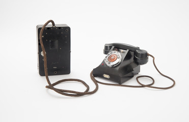  Telefono da tavolo a batteria centrale automatica tipo 1+1 Fatme 1950