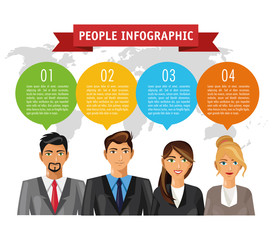 People infographic design