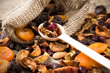 nuts and dried fruit
