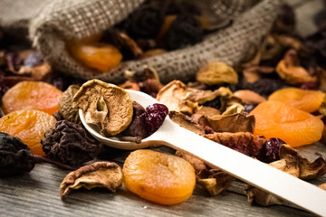 nuts and dried fruit