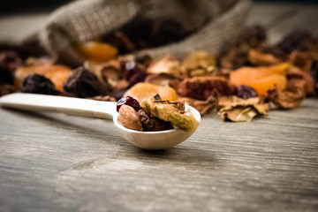 nuts and dried fruit