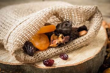 nuts and dried fruit