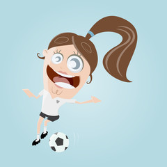 funny soccer girl