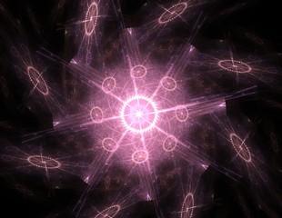 Abstract fractal wreckage, digital artwork for creative graphic design