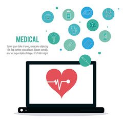 Medical care and technology, Vector illustration