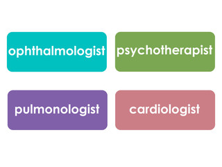 Doctors. set of professions