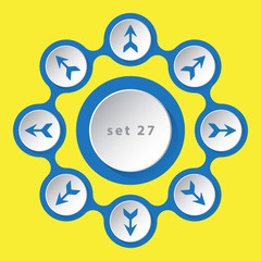 icons with arrows in eight directions