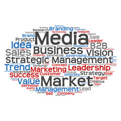 Conceptual business marketing word cloud