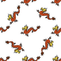 Obraz premium chinese Dragon on a white background .