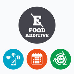 Food additive sign icon. Without E symbol.