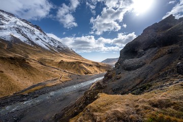 Scenic mountain landscape shot