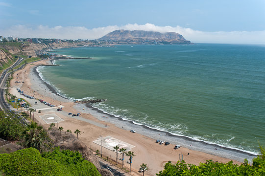 Costa Verde in Lima, Peru