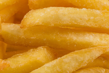 Fried potatoes closeup