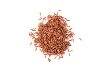 Heap of red rice