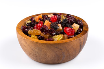 Mix variety of dried fruit