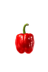 red pepper on white