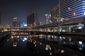 Fototapeta na wymiar 大阪　堂島川　夜景