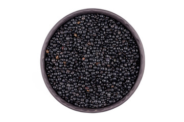 many black beluga lentil seeds
