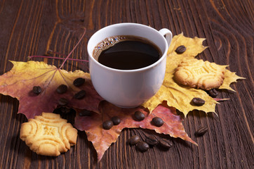 Coffee and shortbread cookies