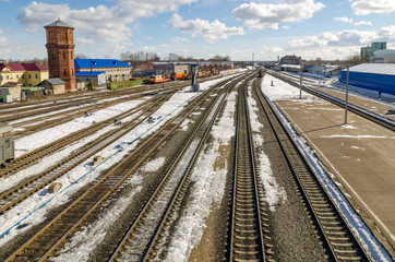 Fototapeta premium The railway station