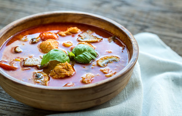 Thai red chicken curry