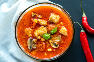 Thai red chicken curry