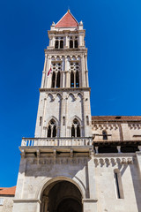 Fototapeta na wymiar Cathedral of St. Lawrence Tower- Trogir, Croatia